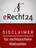 eRecht24 - Rechtssicherer Disclaimer